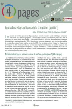 Approches géographiques de la transition (partie 1)