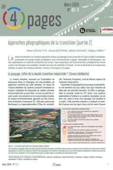 Approches géographiques de la transition (partie 2)