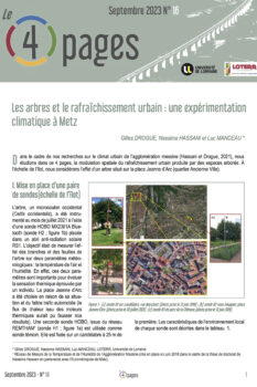 Les arbres et le rafraîchissement urbain : une expérimentation climatique à Metz
