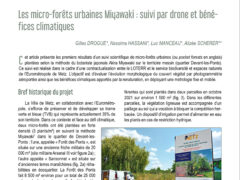 Les micro-forêts urbaines Miyawaki : suivi par drone et bénéfices climatiques