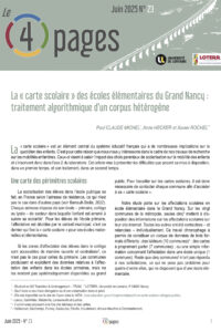 La « carte scolaire » des écoles élémentaires du Grand Nancy : traitement algorithmique d’un corpus hétérogène