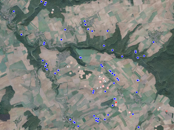 IKARE : phénomènes sur orthophotoplan (Géoportail)