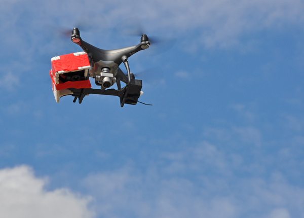 Le DJI Phantom 4 Pro en vol