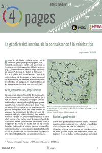 La géodiversité lorraine, de la connaissance à la valorisation