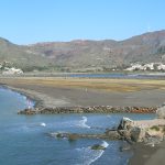 Une baie comblée par les déchets miniers à Portman, près de Carhagène (2009)