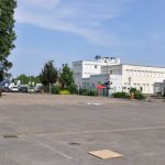 Le drone en phase de décollage parking de Thionville