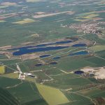 Effondrements miniers consécutifs au soutirage du sel à Haraucourt-sur-Seille. Cliché André Humbert/LOTERR