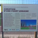 Panneau explicatif situé à proximité du terrain de foot (site Des Ponts)