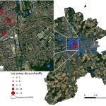 Les zones de surchauffe et les « oasis » signalées par les répondants de l’Eurométropole de Metz (en nombre d’occurrences).
