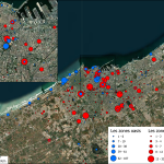 Les zones de surchauffe et les « oasis » signalées par les répondants de Casablanca (en nombre d’occurrences).